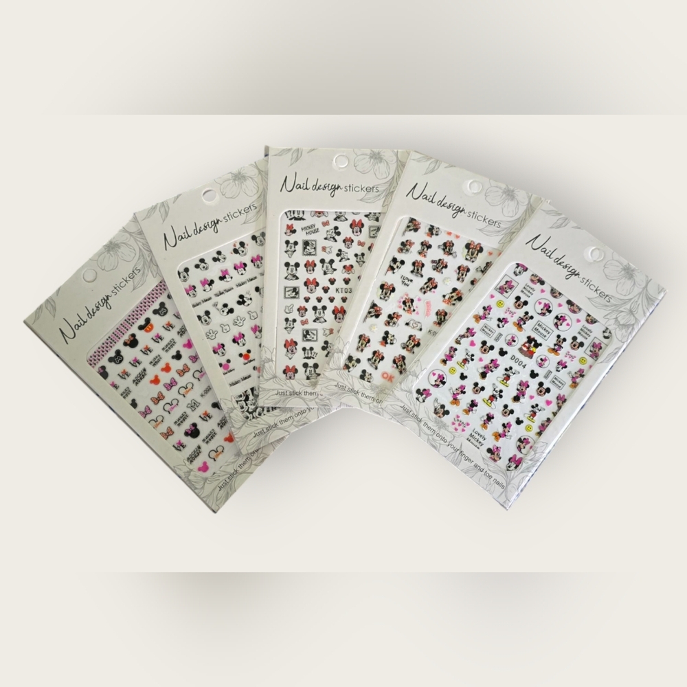 Nail Design Stickers Set, 5 Packs